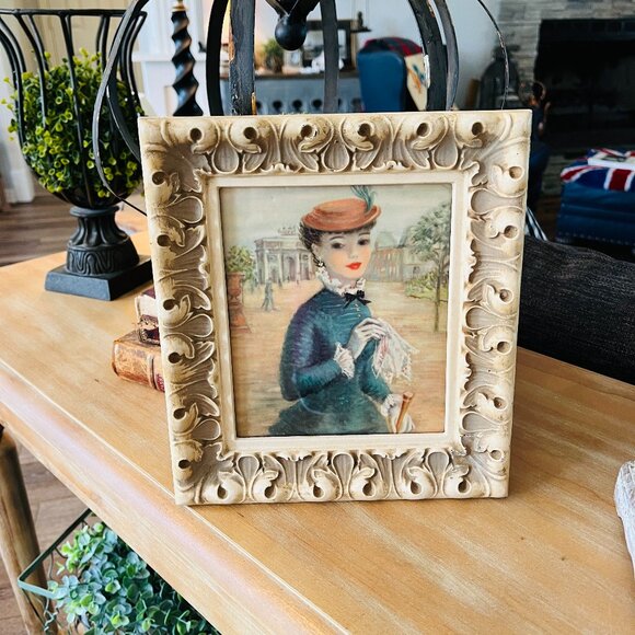 Vintage Other - ❌SOLD❌VTG Cherry Jeffe Huldah original framed Lithograph